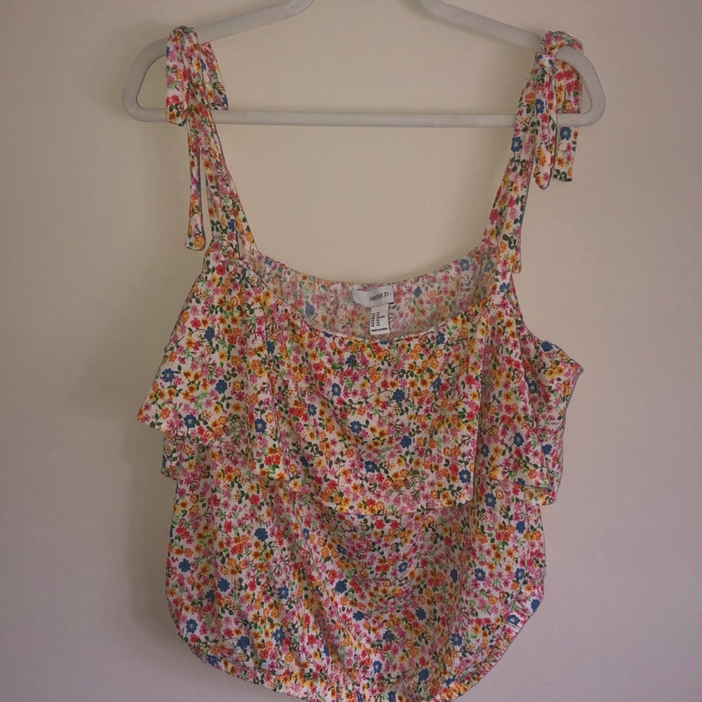 Forever21 Floral Crop Top